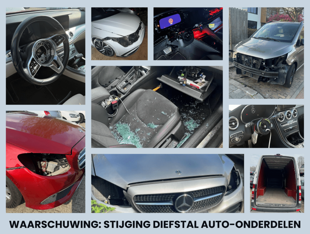 JW luidt de noodklok: Diefstal auto-onderdelen met 400% gestegen!
