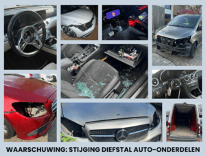 JW luidt de noodklok: Diefstal auto-onderdelen met 400% gestegen!