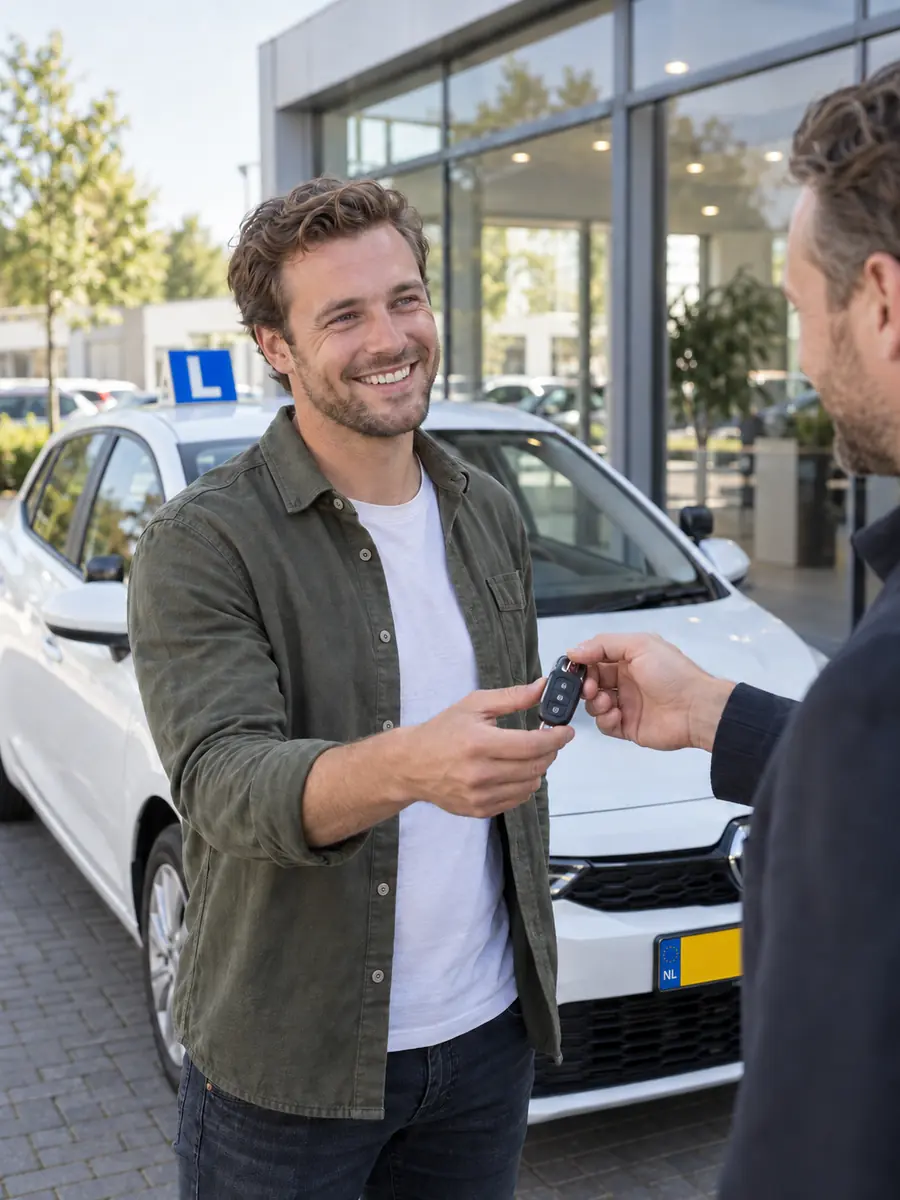 Startende rijschoolhouder verzekert de eerste lesauto Allrisk
