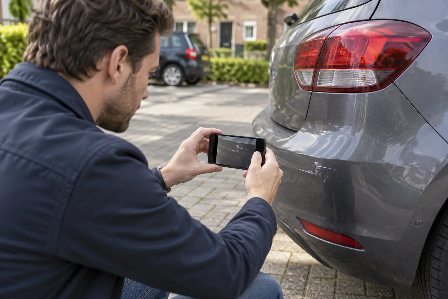 Schade aan een auto digitaal melden bij JW