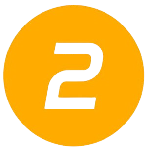 Transparant cijfer 2 in oranje cirkel op de website van JW Verzekeringen