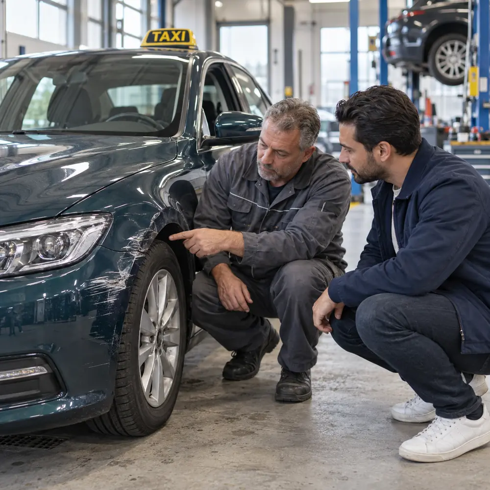 Schade aan een eigen taxi met Allriskdekking