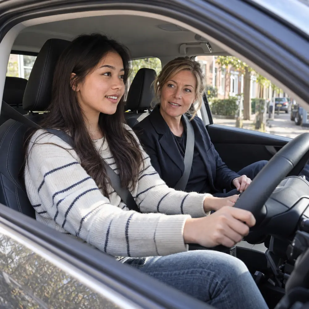 SVI voor leerling en rijinstructeur in een elektrische lesauto