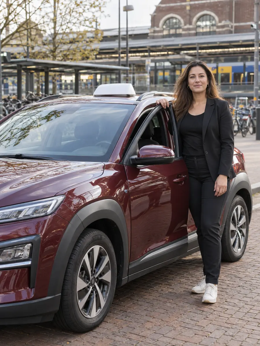 Eigen rijder met taxiverzekering voor Uber en Bolt